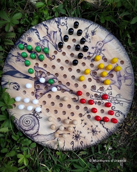 Plateau de dames chinoises